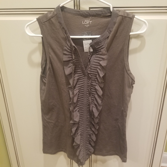 LOFT Tops - Ann Taylor by loft Size medium color gray